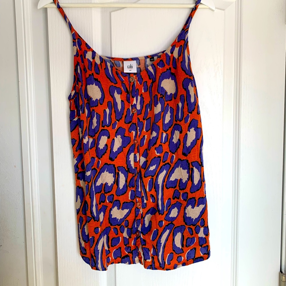 Cabi Isla Leopard Tank size medium